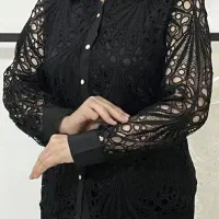 شومیز گیپور و مانتو کفتان بسیار شیک و در حد نو