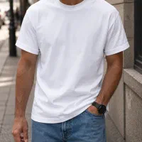 تیشرت مردانه نخ پنبه آستین پاکتی L تا 4XL