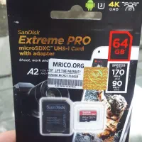 میکرو اس دی SanDisk 64 Extreme Pro گارانتی مادام
