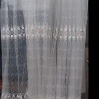 پرده حریر نو استفاده نشده
