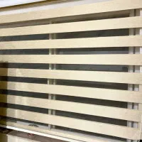 پرده زبرا رنگ کرم