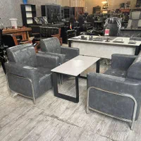 مبل اداری طلایی چرم پارچه صندلی|دفتر کار|آران و بیدگل, |دیوار