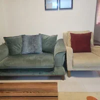 مبل سبز قیمت ۲۰ تومن  مبل طوسی قیمت ۷ تومن|مبلمان خانگی و میز عسلی|قشم, |دیوار