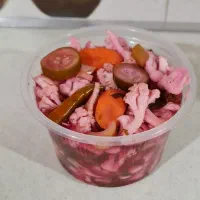 ترشی خانگی قرمز  کیفیت اعلا