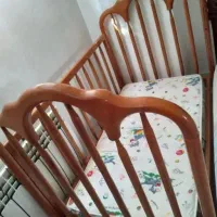 تخت چوبی کودک کشوداربا تشک۷۰۰۰۰۰۰|تخت و صندلی بچه|تبریز, |دیوار