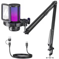 میکروفون کندانسور maono dgm20 همراه با پایه بازویی