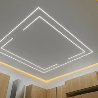 کناف کاری لاین نوری سقف ساده نورمخفی