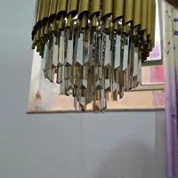 لوستر بدنه فلزی کریستال