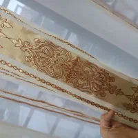 پرده حریر شاین دار|پرده، رانر، رومیزی|چمستان, |دیوار