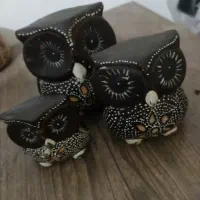 مجسمه چوبی جغد