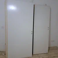 درب چوبی سرویسی و اتاقی رنگ سفید نو روکش ۳ میل