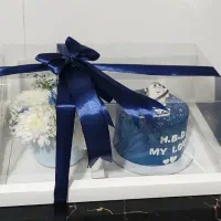 باکس کیک و گل تولد