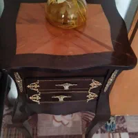 میز تلفن چوبی کشودار سالم