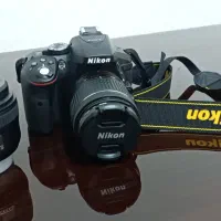 دوربین نیکون D5300 و دو عدد لنز 50mm و 18-55