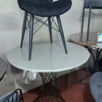 صندلیویرا روکشمخملفلزاستاتیک|میز و صندلی غذاخوری|حمیدیا, |دیوار