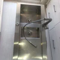سینک ظرفشویی دولگنه ورق ضخیم همراه شیر درجه یک
