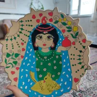 دیوارکوب طرح خاتون