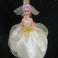 باربی عروس با لباس دست دوز