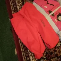 سوی شرت کلاه دار  خز دار  رصورتی دخترانه 12 ساله