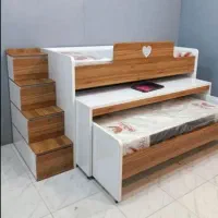 تخت خواب کشودار (دوطبقه/تدی) اسپرت