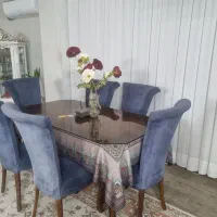 مبل ۹ نفره ومیز ناهار خوری|مبلمان خانگی و میز عسلی|بجنورد, |دیوار