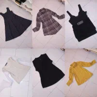 تونیک شومیز بلوز تاپ دامن بافت شلوار لی شال روسری