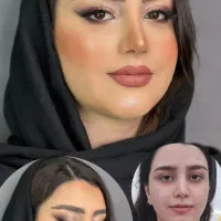 چهره‌ای متفاوت در مراسمات با میکاپ فریبا