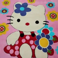 فرش کودک طرح کیتی