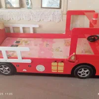 تخت ماشینی خارجی نوجوان با تشک نو|تخت و سرویس خواب|شهرضا, |دیوار