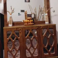 آیینه وکنسول شیک|بوفه، ویترین، کنسول|بم, |دیوار