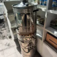 سماور هیئتی بزرگ و جام اجیل وشکلات برای مغازه