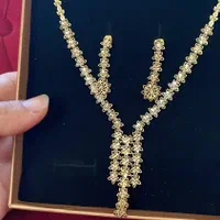 ست نقره با ابکاری طلا|جواهرات|آمل, |دیوار