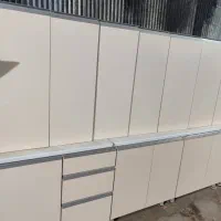 فروش کابینت دست دوم ام دی اف همراه سینگ هود|مصالح و تجهیزات ساختمان|تهران, تختی|دیوار