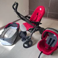 ست کامل کالسکه سه‌تکه Peg Perego+همراه لوازم کامل|کالسکه و لوازم جانبی|شیراز, کوی قضات|دیوار