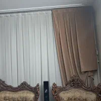 دکور یا والان پرده نسکافه ای مخمل