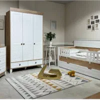 سرویس چوب کودک /با طراحـی مدرن/ سیسمونی/|تخت و صندلی بچه|نظرآباد, رسالت|دیوار