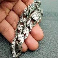 دستبند کارتیه نقره طرح تایلندی ساخت کارگاه سنگشتر