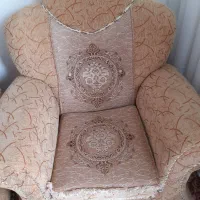مبل راحتی ۷ نفره راحت راحت اسکلت چوبی|مبلمان خانگی و میز عسلی|قم, شهرک امام حسن|دیوار
