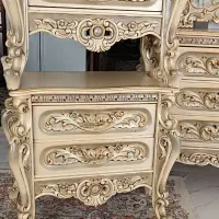 سرویس خواب دونفره تمام چوب منبت|تخت و سرویس خواب|شیروان (خراسان), |دیوار
