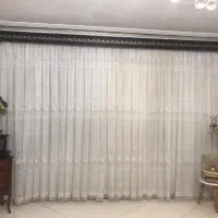 پرده ۴ متری با دو عدد پنل|پرده، رانر، رومیزی|تهران, شهر زیبا|دیوار