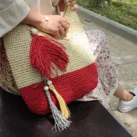 کیف زنانه رافیا طرح های زارا و منگو