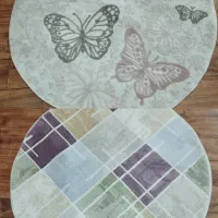 فرش گرد با قطر یک متر