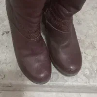 بوت چرم گاوی ،بسیارتمیز و سالم