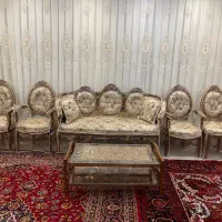 مبلمان ۹نفره همراه با کاور شیشه ای