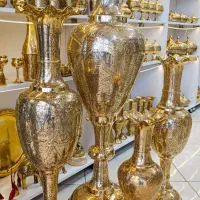 پخش انواع گلدان های برنجی قلم زنی شده