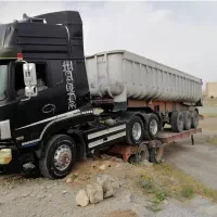 تریلی کمپرس سه محور معاوضه با کفی دو محور