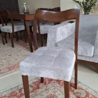 مبلمان راحتی و چوب ۷نفره با غذاخوری ۸نفره در حد نو|مبلمان خانگی و میز عسلی|تهران, سازمان برنامه جنوبی|دیوار