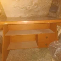 میز کامپیوتر تمام چوب