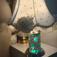 آباژور آبی رنگ مرواریدی|چراغ خواب و آباژور|تهران, دولاب|دیوار