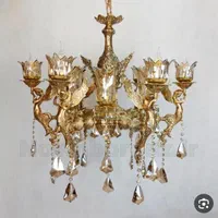 لوستر فرشته برنز برنزی|لوستر و چراغ آویز|کرج, حصارک پایین|دیوار